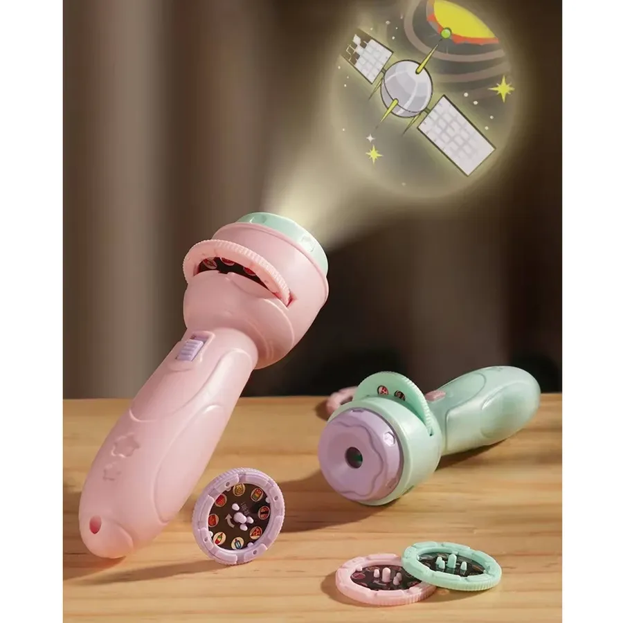 Educational Projection Flashlight For Kids - Assorted — wholesale Toys & Games by the case