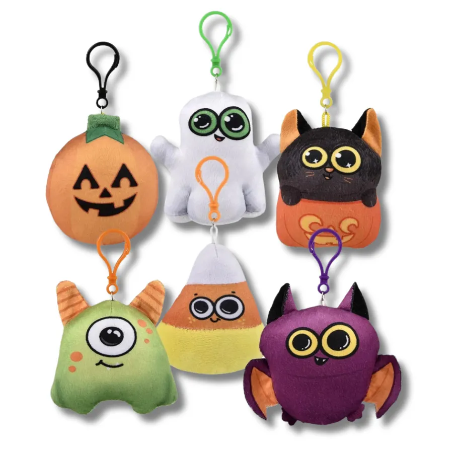 Soft Plush Backpack Clip On Keychain - Assorted — wholesale Plush & Squishies by the case