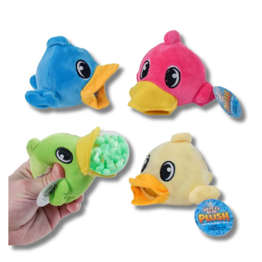 Ducky Squeezy Beaded Soft Plush Kids Toy — wholesale Plush & Squishies by the case