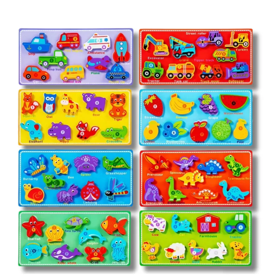 Animal Educational Wooden Puzzle Holiday Kids Toy — wholesale Seasonal & Holiday by the case