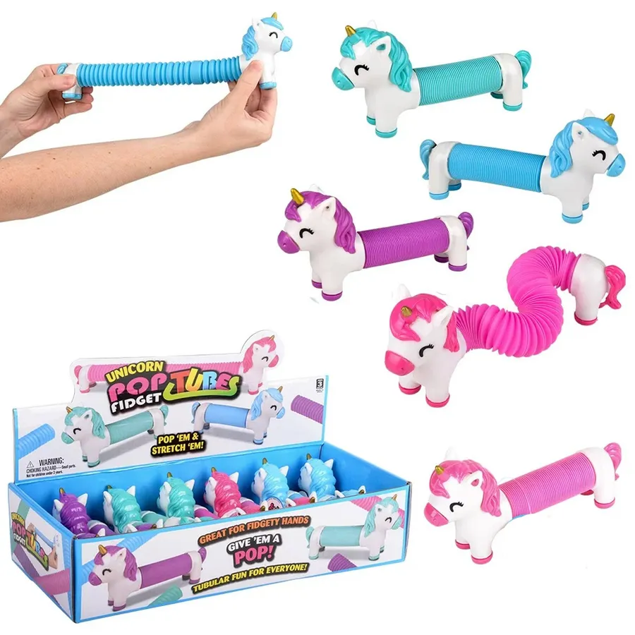 Unicorn Fidget Pop Tube Kids Toys — wholesale Fidgets & Sensory by the case