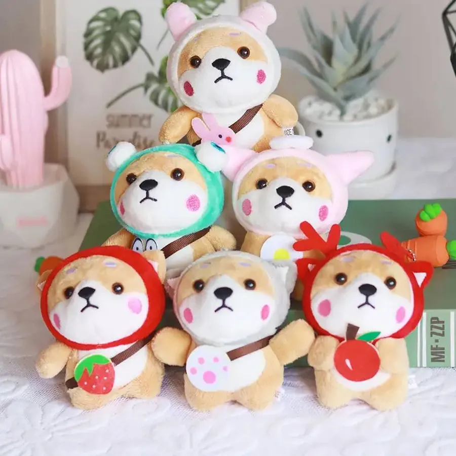Dog Soft Stuffed Plush Keychains - Assorted — wholesale Plush & Squishies by the case