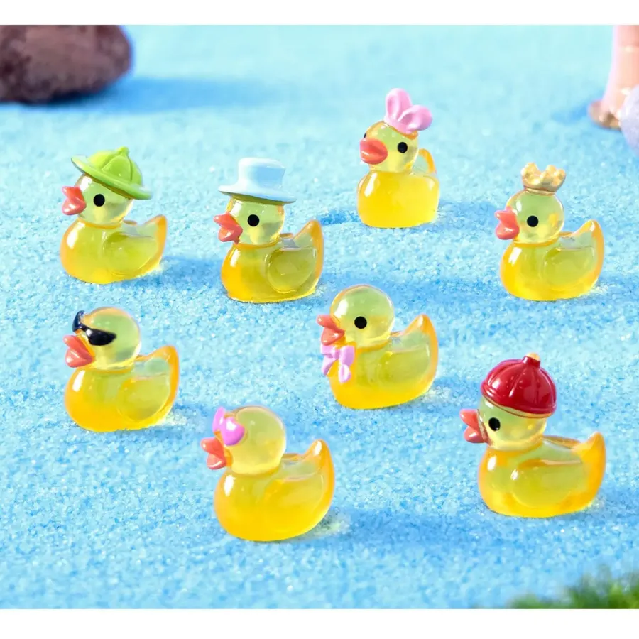 Luminous Resin Mini Yellow Duckling Glow-in-the-Dark Toy — wholesale Toys & Games by the case