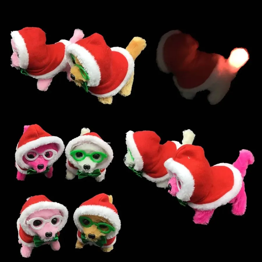 Electronic Santa Puppy Dogs In Bulk — wholesale Plush & Squishies by the case