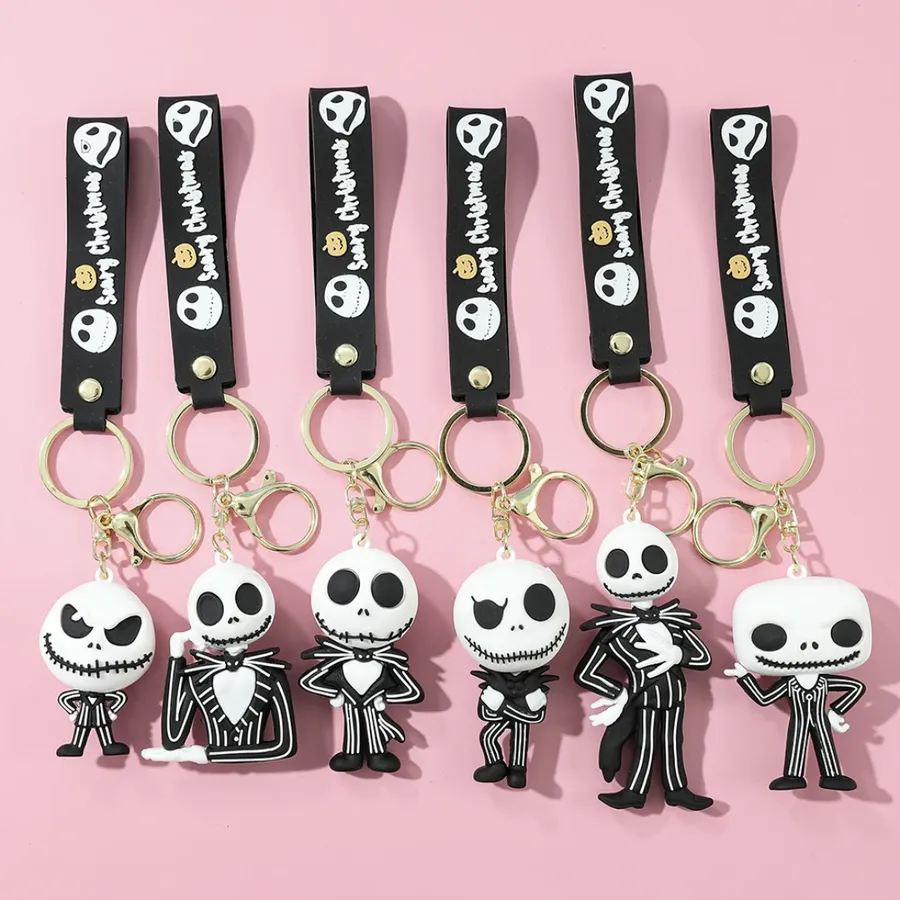 Scary Skeleton Keychain – Cute Fun Bag Pendant Accessory — wholesale Keychains & Charms by the case