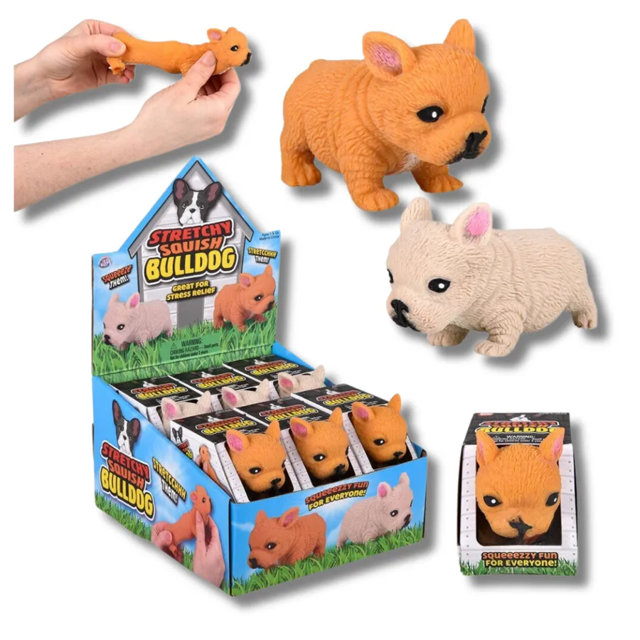 Bulldog Squishy & Stretchy Fidget Kids Toy — wholesale Fidgets & Sensory by the case