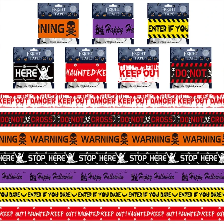 In Bulk Skull Warning Tape & Props Decoration Set — wholesale Home & Décor by the case