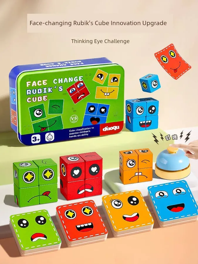 Face Changing Cube Building Blocks Kids Toys For Easter — wholesale Seasonal & Holiday by the case