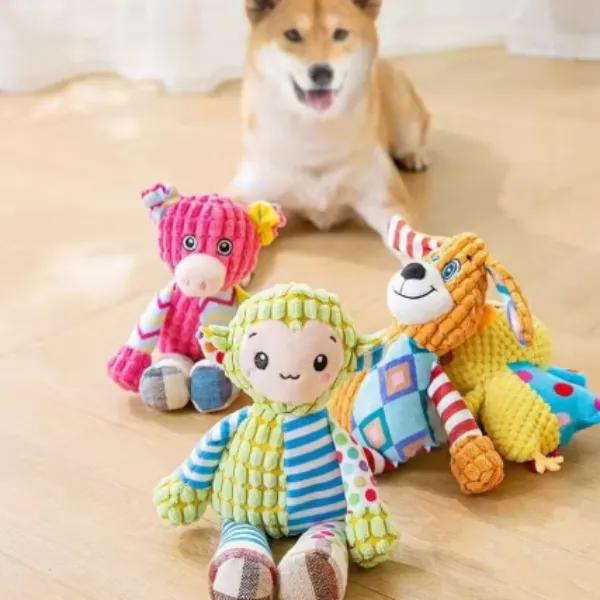 Interactive Plush Dog Toy – Squeaky Animal Chew Toy — wholesale Plush & Squishies by the case