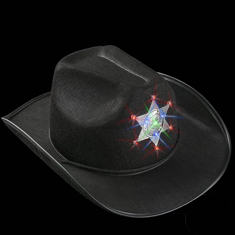 Light-Up Cowboy Hat In Bulk — wholesale Apparel & Accessories by the case