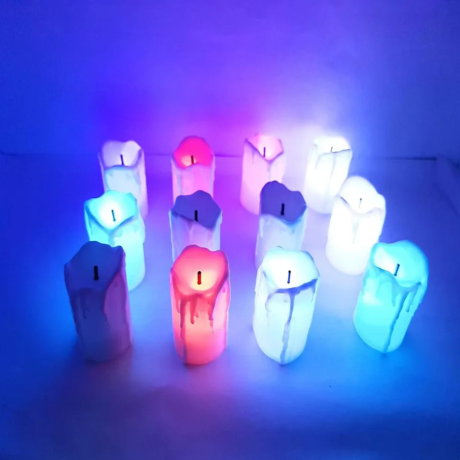 Flameless Drip Candles For Home Decor - Assorted — wholesale Home & Décor by the case