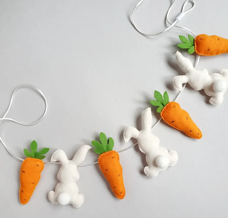 Easter Bunny and Carrot Pendant For Home Decor — wholesale Seasonal & Holiday by the case