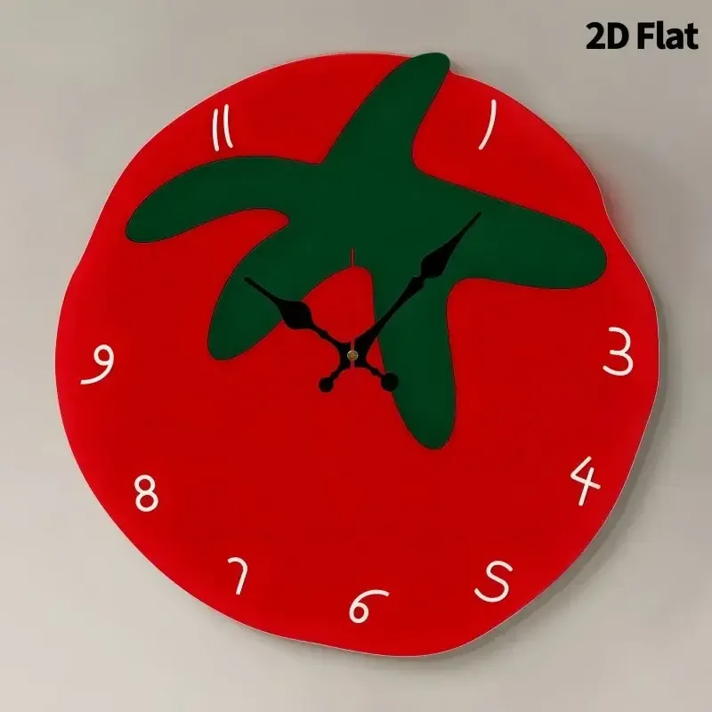 Tomato Design Silent Wall Clock – Creative Home Decor — wholesale Home & Décor by the case
