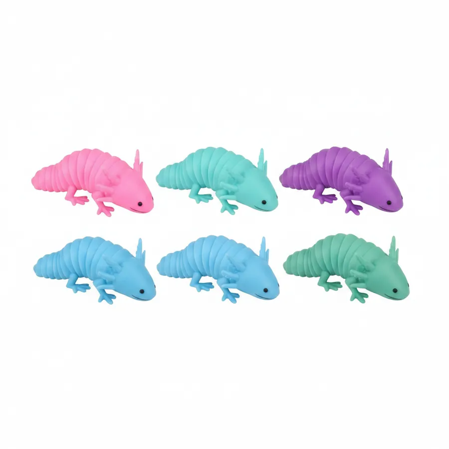 7.5-Inch Sensory Wiggle Axolotl Fidget Toy - Cute Squishy Toy for Stress Relief and Sensory Play — wholesale Fidgets & Sensory by the case