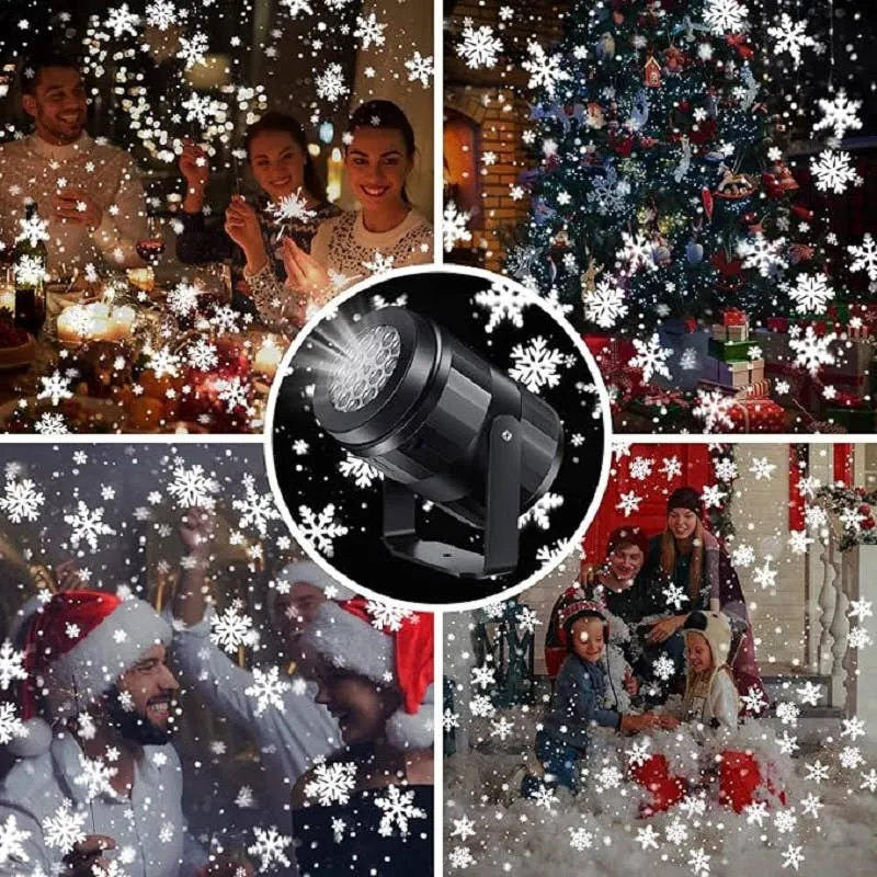 USB Snowflake Projector Light – Rotating LED Christmas Lamp — wholesale Seasonal & Holiday by the case