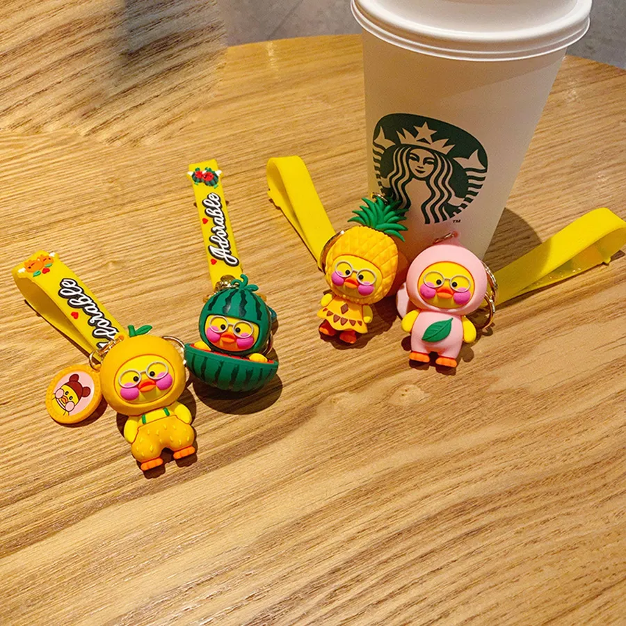 3D Fruit Animals Keychains - Assorted — wholesale Keychains & Charms by the case