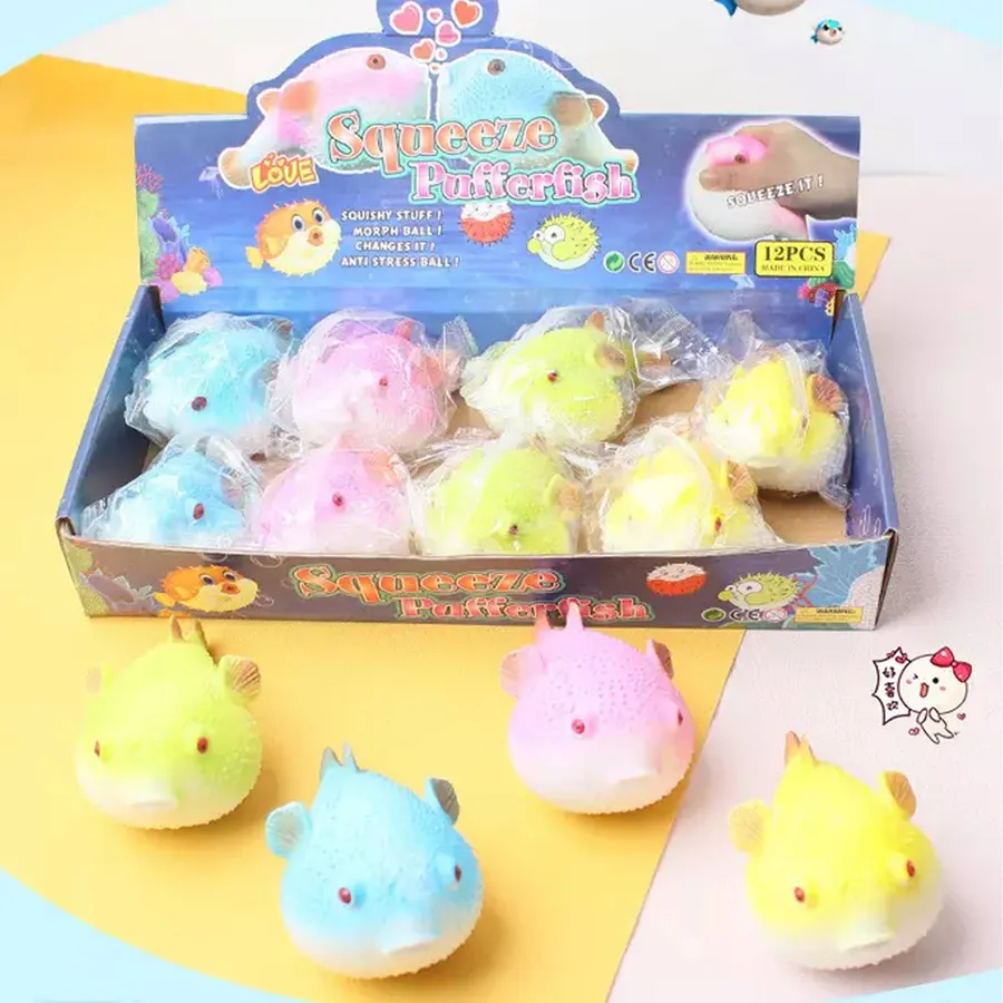 Puffer Fish Squeeze Fidget Kids Toys - In Bulk — wholesale Fidgets & Sensory by the case