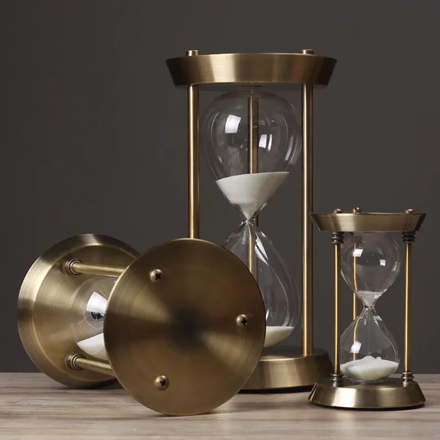 1-30 Minutes European Retro Metal Hourglass Timekeeper Timer — wholesale Tech & Gadgets by the case