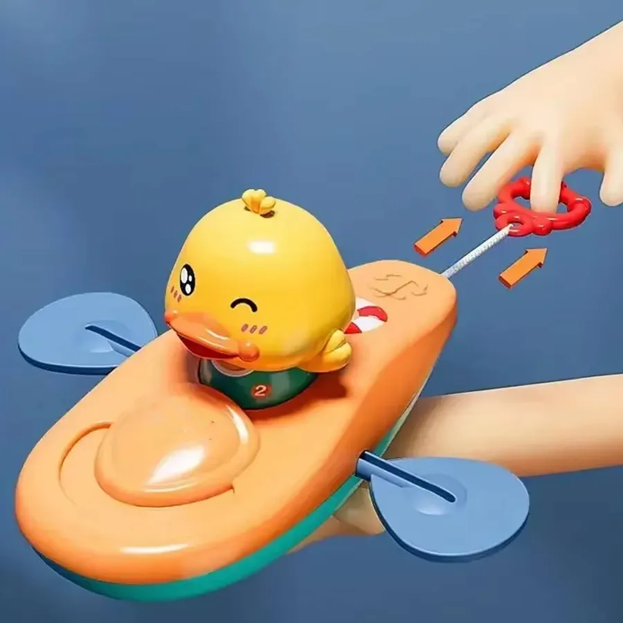 Pull and Go Little Yellow Duck Bath Toy Kids Toy - Assorted — wholesale Beauty & Personal Care by the case