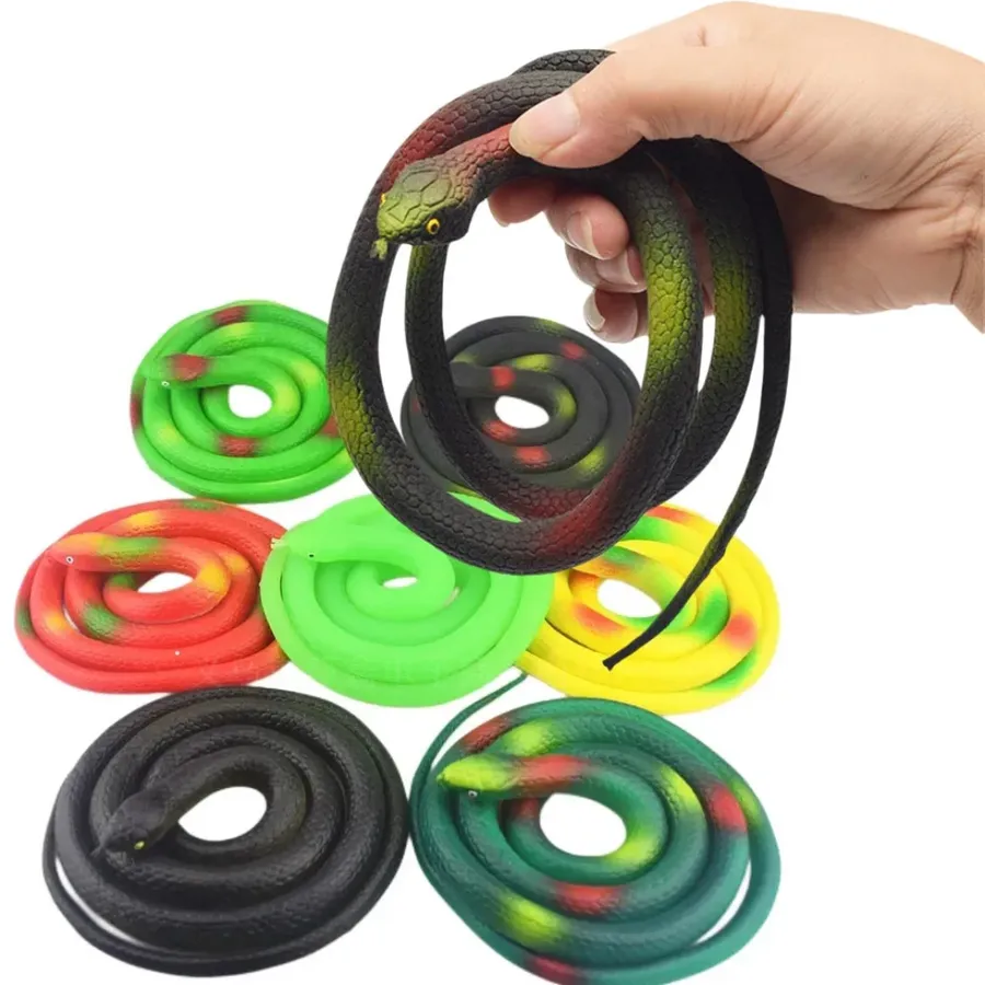 Realistic Rubber Snake Toy - Assorted — wholesale Toys & Games by the case