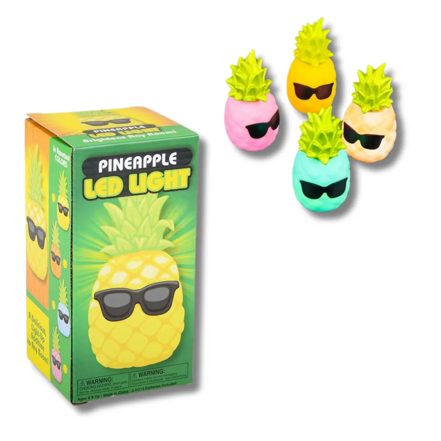 Pineapple Colors Changes LED Light For Home Decor - Assorted — wholesale Home & Décor by the case