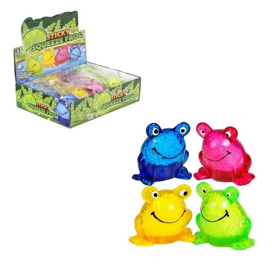Frog Sticky Squeeze Kids Toy- In Bulk — wholesale Fidgets & Sensory by the case