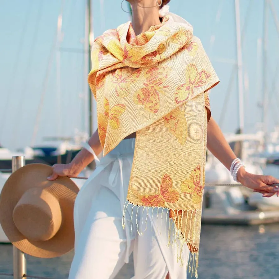 Easter Printed Pashmina Silk Scarf Shawl — wholesale Seasonal & Holiday by the case