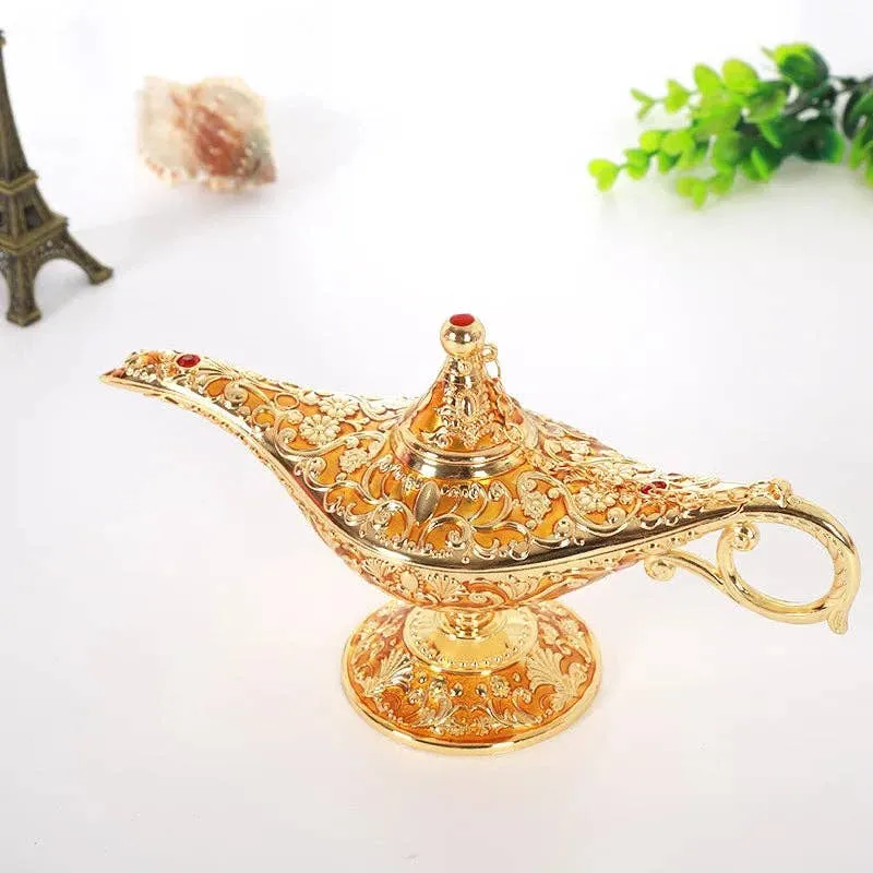 Colourful Metal Genie Lamp - Bronze Assorted — wholesale Home & Décor by the case