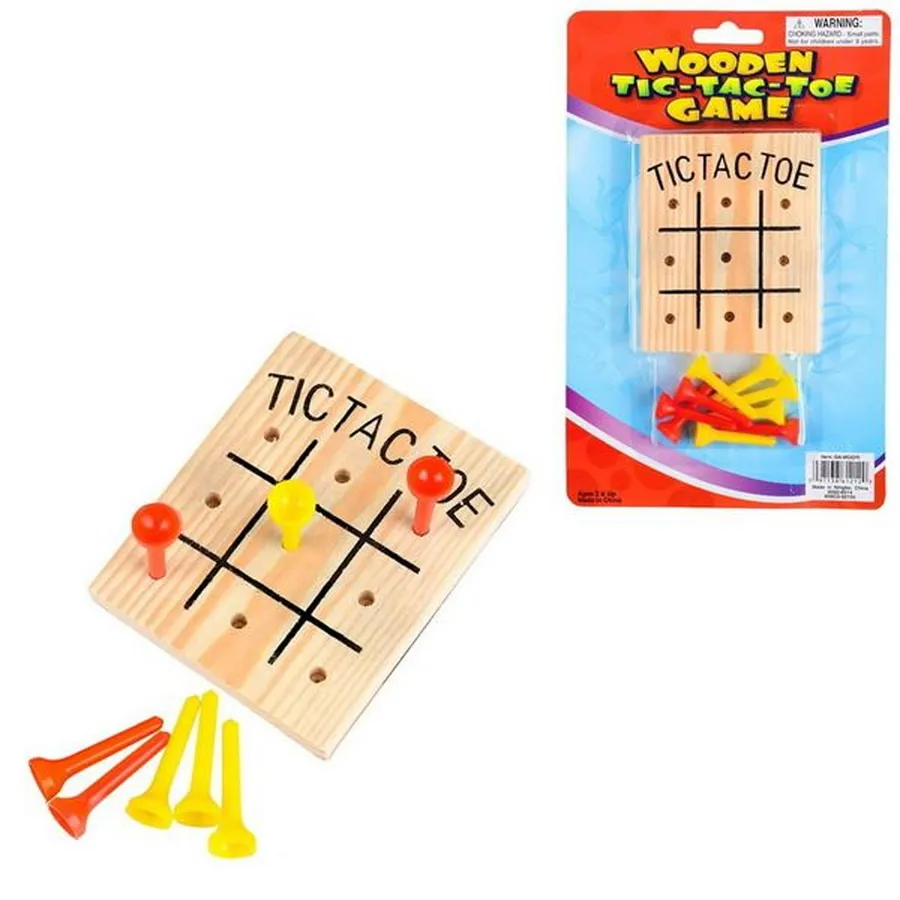 Bulk Wooden Tic Tac Toe Game - Classic Fun for Kids — wholesale Toys & Games by the case