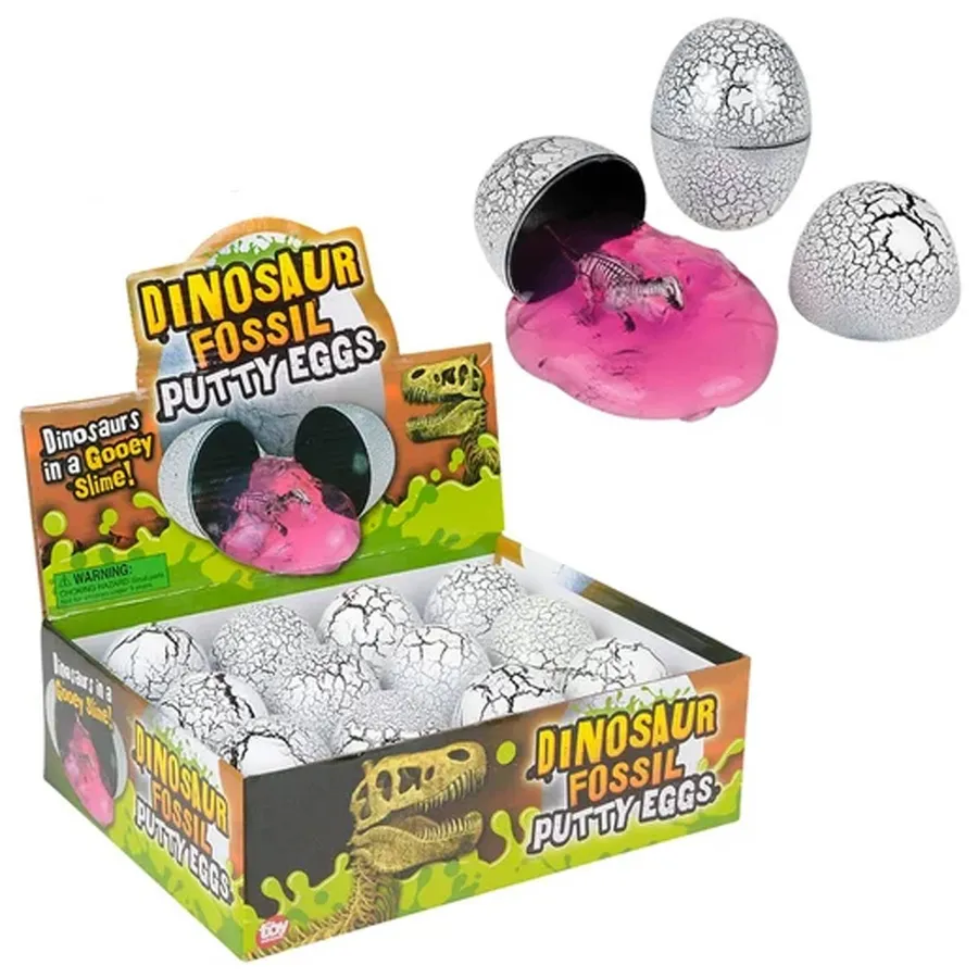 Dinosaur Fossil Egg Putty Fidget Kids Toy — wholesale Fidgets & Sensory by the case