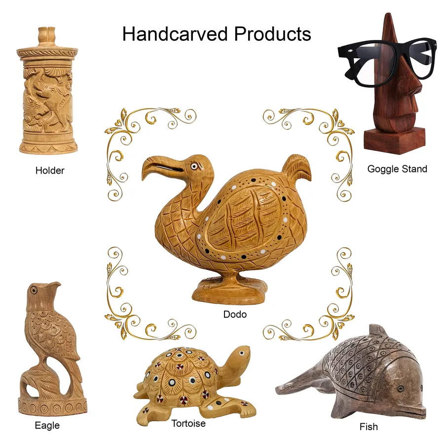 Hand Carved Mix Style Art Sculptures — wholesale Home & Décor by the case