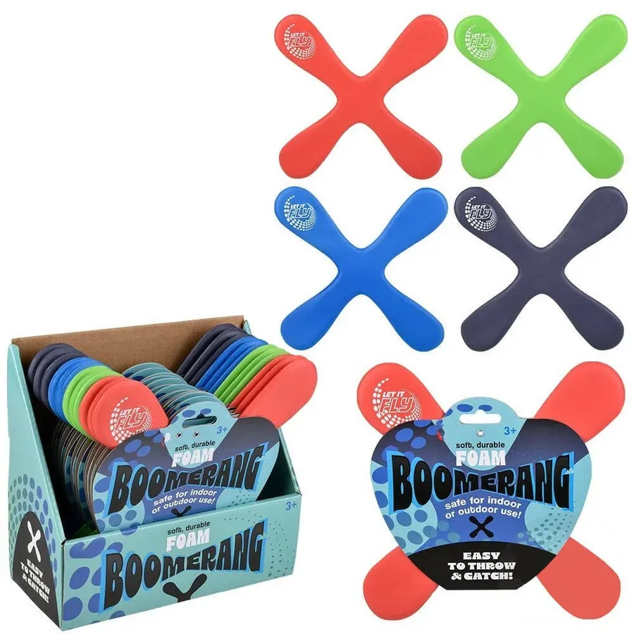 Colorful Foam Boomerang Kids Toy In Bulk — wholesale Toys & Games by the case