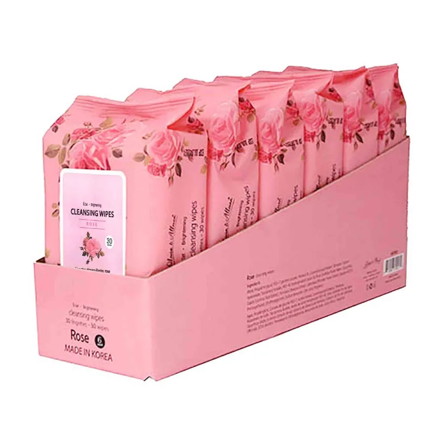 Wholesale Rose Cleansing Wipes For Skincare — wholesale Beauty & Personal Care by the case