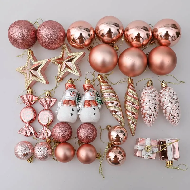 29PCS Xmas Ornament Set – Tree Balls, Candy & Pine Cones — wholesale Seasonal & Holiday by the case