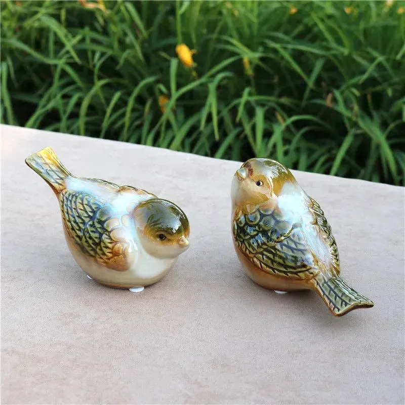 Ceramic Bird Figurine Desktop Home Décor — wholesale Home & Décor by the case