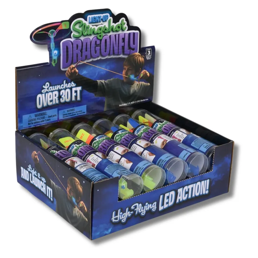 Dragonfly Light-Up Slingshot Fidget Kids Toy — wholesale Fidgets & Sensory by the case