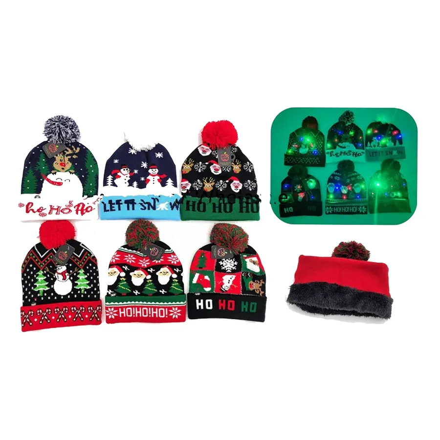 Light Up Kids Beanie Hats In Bulk - Assorted — wholesale Apparel & Accessories by the case