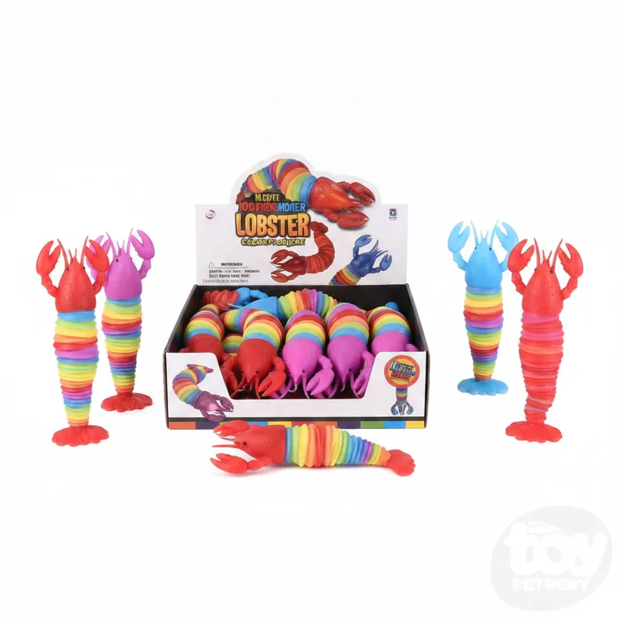 Light-Up Wiggle Lobster Squishy Toy - 10-Inch Sensory Fidget and Stress Relief Toy — wholesale Fidgets & Sensory by the case