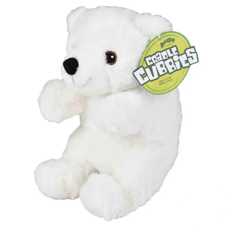 Cradle Cubbies Polar Bear Plush Kids Toy — wholesale Plush & Squishies by the case