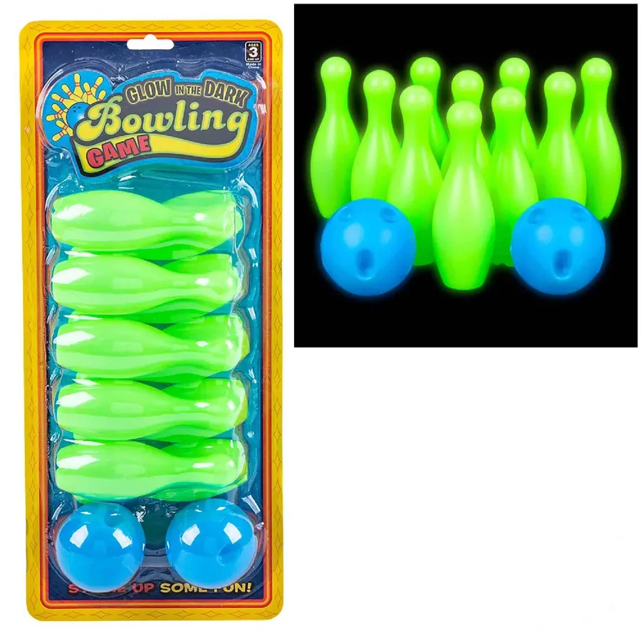 Bowling Set Glow In Dark Play Toy For Kids — wholesale Toys & Games by the case