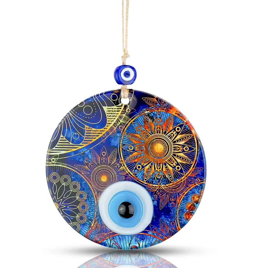 Evil Eye Glass Handmade Sun Amulet - Goo Keeraft Home Gifts — wholesale Home & Décor by the case