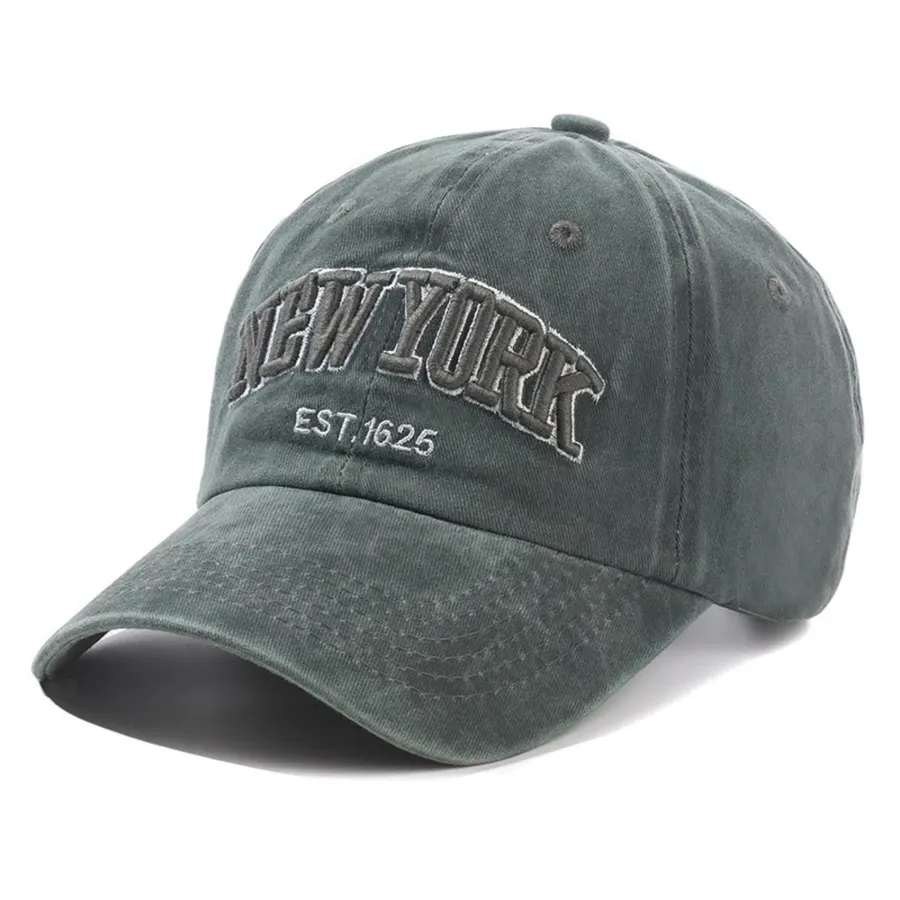New York Washed Cotton Cap For Men — wholesale Apparel & Accessories by the case