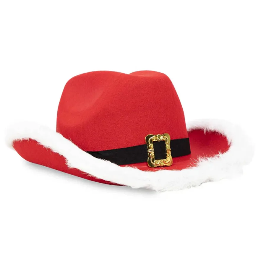 Christmas Themed Festive Cowboy Hat — wholesale Seasonal & Holiday by the case