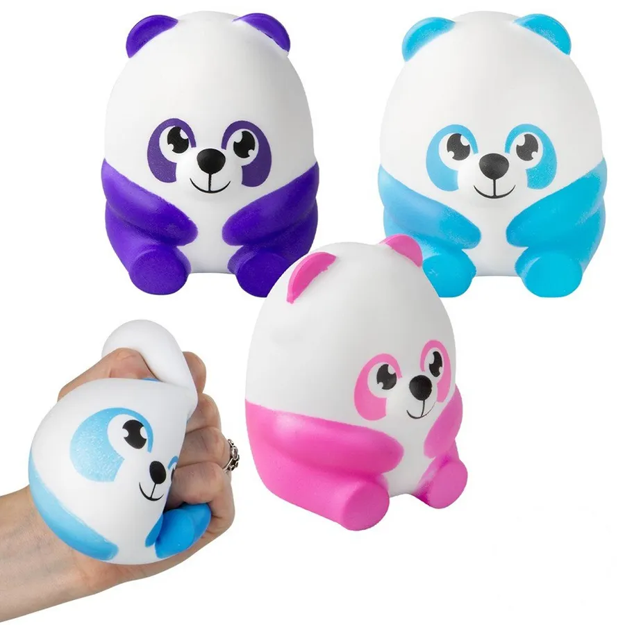 Squish & Stretch Panda Kids Toy - Assorted — wholesale Plush & Squishies by the case