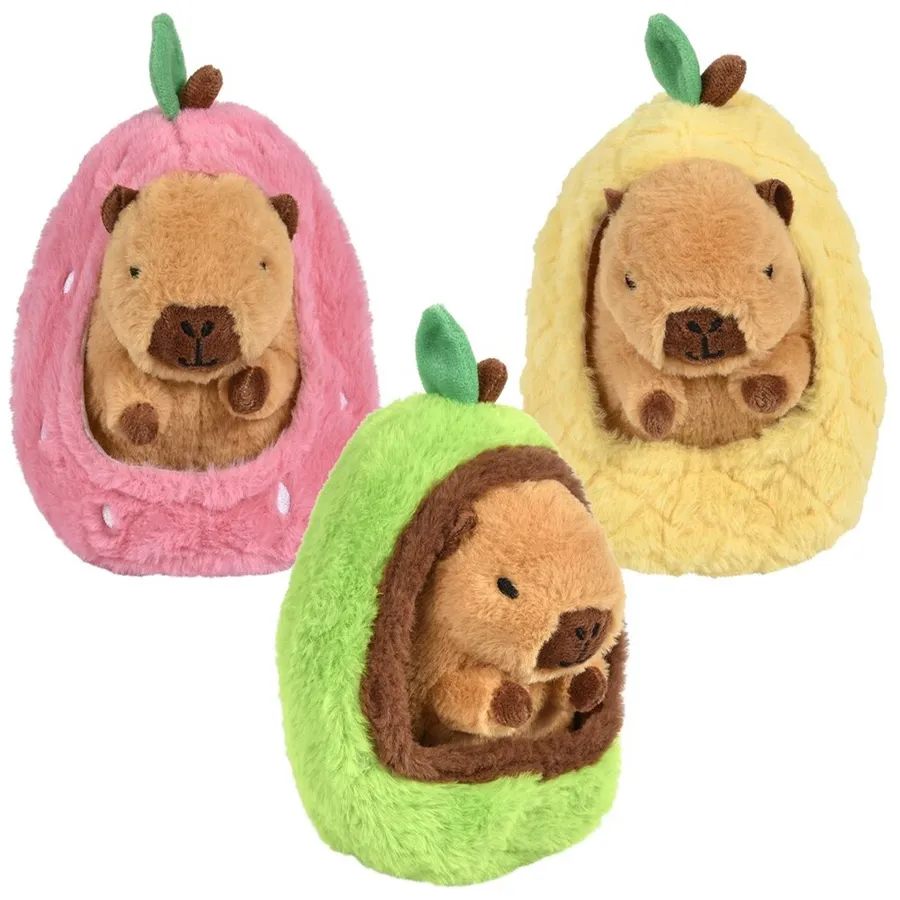 Fruits Themed Capybara Plush Toy - Assorted — wholesale Plush & Squishies by the case