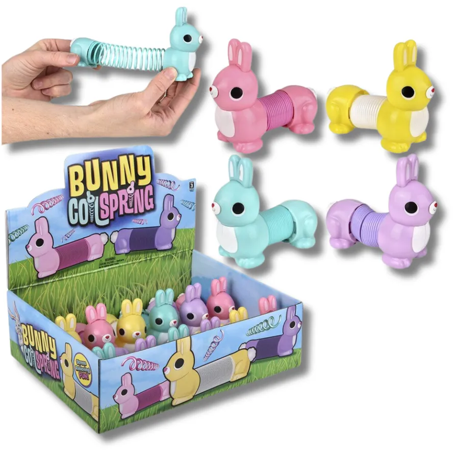 Bunny Fidget Spring Kids Toy- Assorted — wholesale Fidgets & Sensory by the case