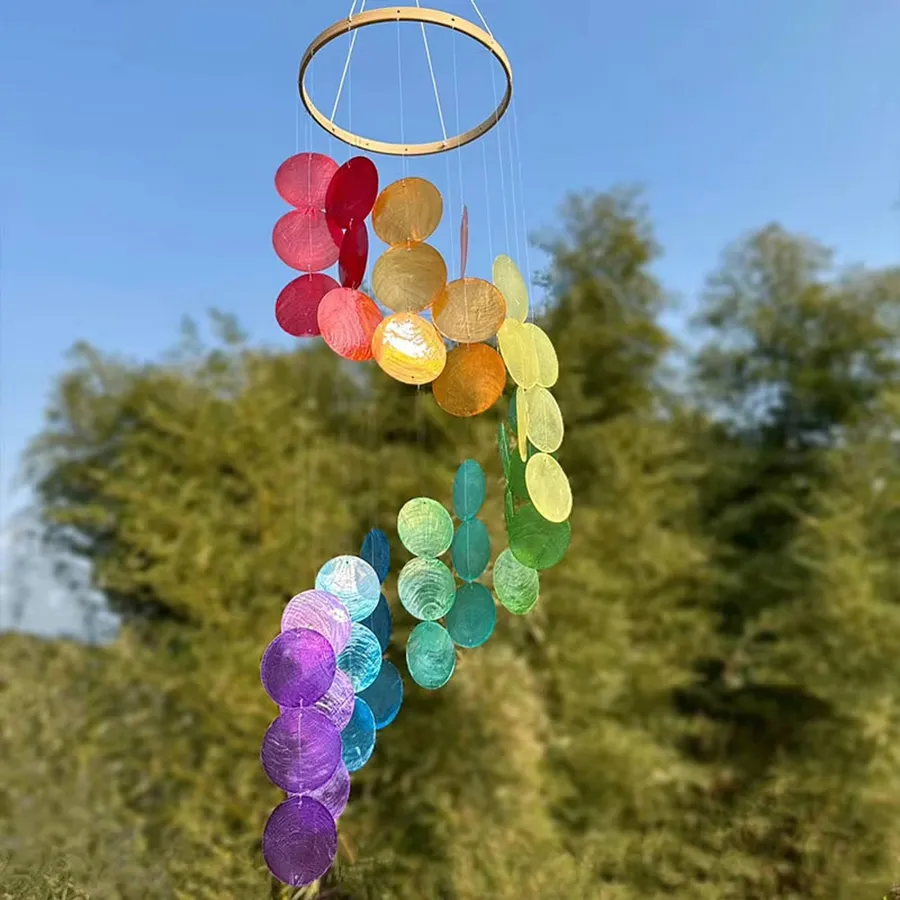 Natural Shell Wind Dream Catcher For Home Decor - Assorted — wholesale Home & Décor by the case