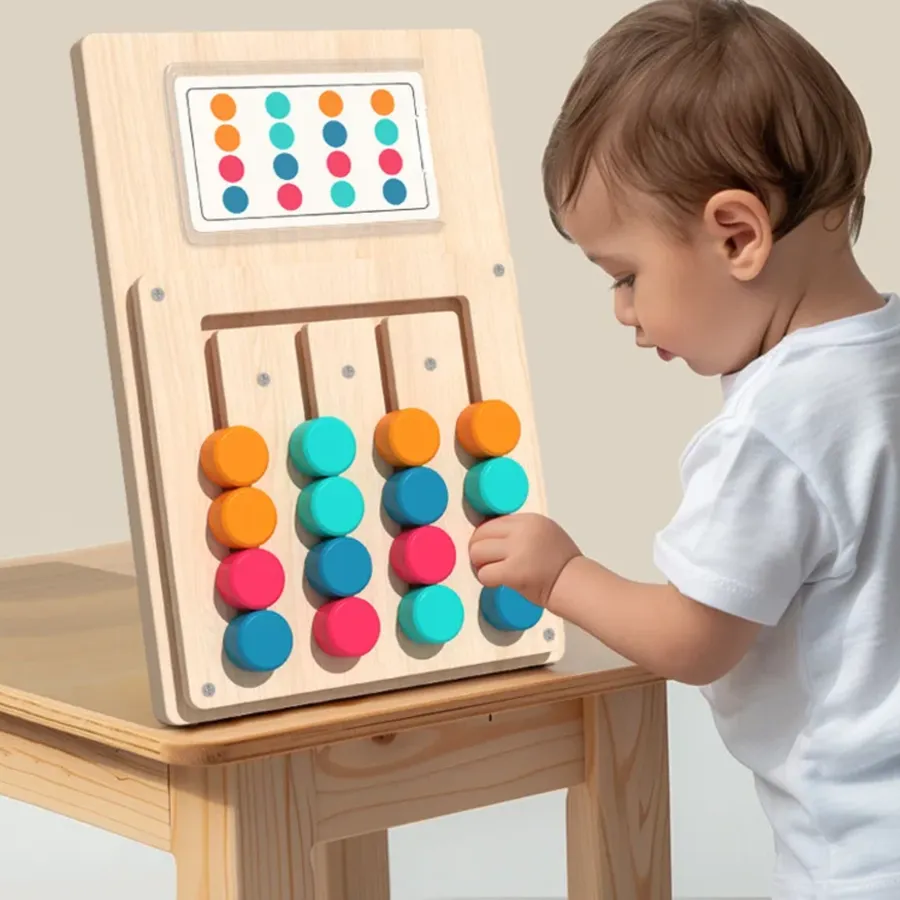Wooden Color Shape Matching Board Toy for Early Learning — wholesale Toys & Games by the case