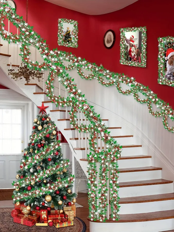 Metallic Christmas Tinsel Garland – Shiny Decor — wholesale Seasonal & Holiday by the case
