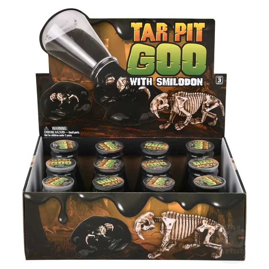 Sensory Toy Tar Pit Goo with Smilodon Fossil - Kids Fidget Play — wholesale Fidgets & Sensory by the case
